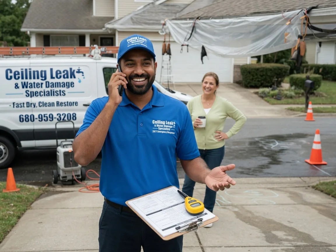 Ceiling Leak Cleanup Lipscomb, TX FAQs